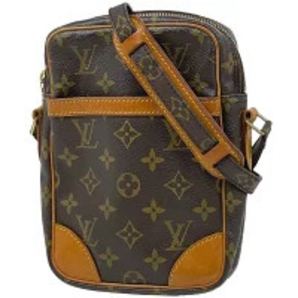 Louis Vuitton Danube Crossbody Shoulder Bag Monogram Brown